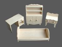 Muebles para Casita de Muecas en Fibrofacil