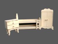 Muebles para Casa de Muņecas en Fibrofacil