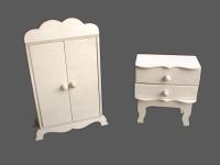 Muebles para Casa de Muņecas en Fibrofacil