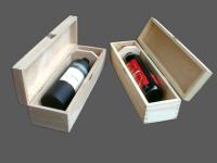 Caja de Madera para 1 Vino en Pino y en Cedro