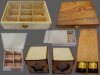 Venta de cajas para artesanias y materiales para pintar.