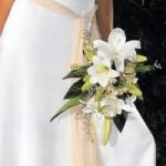 Casamiento, ramo de novia con flores naturales para bodas.