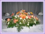 Centros de mesa y alquiler de arreglos florales.