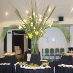 Fiestas de 15 aņos con ambientacion y decoracion de fiestas de casamiento con flores para novias.