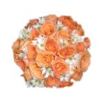 Pulsera de flores para novia y ramos de flores para 15 años.