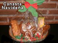 Canasta navidea o canasta de navidad.