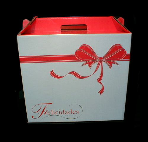 CAJA NAVIDEA o CAJA de NAVIDAD en caja de carton
