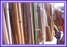 Remates de materiales de construccion tirantes de madera y maderas en general.